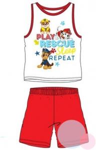 Pyžamo Paw Patrol , Barva - Bielo-červená
