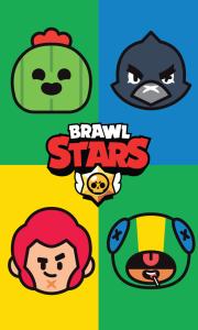 Uterák Brawl Stars Portréty , Barva - Barevná , Rozměr textilu - 30x50