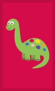 Uterák Dino , Barva - Červená , Rozměr textilu - 30x50