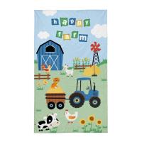 Ručník Farma modrá , Barva - Barevná , Rozměr textilu - 30x50