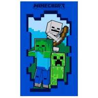 Ručník Minecraft Steve a Zombie , Barva - Tmavo modrá , Rozměr textilu - 30x50