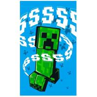 RUČNÍK MINECRAFT , Barva - Modrá , Rozměr textilu - 30x50