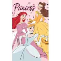 Uterák Princess Popoluška Ariel a Belle , Barva - Ružová , Rozměr textilu - 30x50