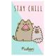 Ručník Pusheen Stay Chill , Barva - Tyrkysová , Rozměr textilu - 30x50-1