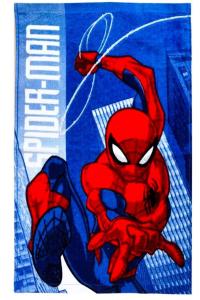 Uterák Spiderman zachraňuje , Barva - Modro-červená , Rozměr textilu - 30x50