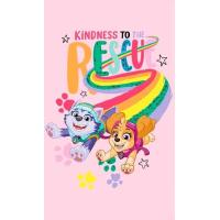 Ručník Tlapková Patrola Kindness To The Rescue , Barva - Ružová , Rozměr textilu - 30x50