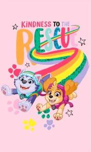 Ručník Tlapková Patrola Kindness To The Rescue , Barva - Ružová , Rozměr textilu - 30x50