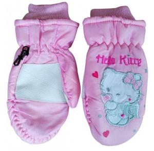 Rukavice Hello Kitty , Velikost - 104/110 , Barva - Ružová