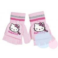 Rukavice Hello Kitty 2v1 , Velikost - Uni , Barva - Ružová