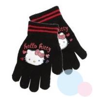 Rukavice Hello Kitty , Velikost - Uni , Barva - Čierna