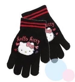 Rukavice Hello Kitty , Velikost - Uni , Barva - Čierna