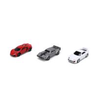 Rychle a zběsile set 3 aut Nano Cars Wave 4 , Barva - Barevná