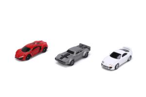 Rychle a zběsile set 3 aut Nano Cars Wave 4 , Barva - Barevná
