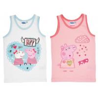 TIELKO PEPPA PIG 2ks , Velikost - 98/104 , Barva - Bílo-růžová