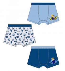 BOXERKY POŽIARNÍK SAM 3ks , Barva - Modro-šedá