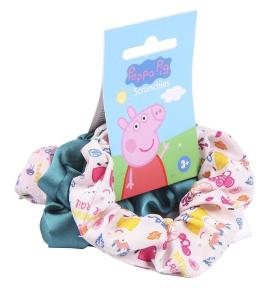 SADA 3 KS GUMIČKY DO VLASOV PEPPA PIG var.4 , Barva - Barevná