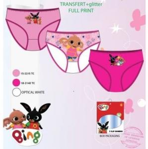 Kalhotky Zajíček Bing 3ks , Barva - Ružová