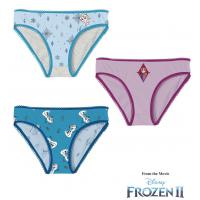 Nohavičky FROZEN 3ks , Velikost - 92 , Barva - Modro-růžová