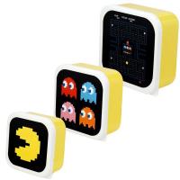 Krabičky na desiatu PAC-MAN 3ks , Barva - Černo-žlutá