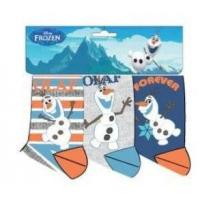 Ponožky FROZEN OLAF 3 ks , Velikost ponožky - 31-34 , Barva - Modro-šedá