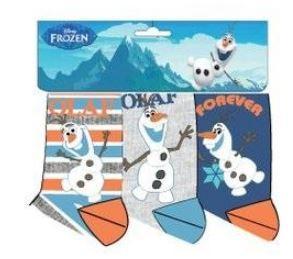 Ponožky FROZEN OLAF 3 ks , Barva - Modro-šedá