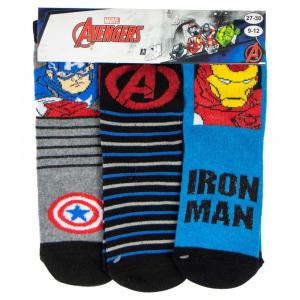 Ponožky Avengers 3ks , Barva - Modrá
