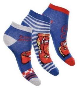 Ponožky Cars 3ks , Velikost ponožky - 23-26 , Barva - Modrá