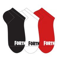 PONOŽKY Fortnite 3ks , Velikost ponožky - 38-39 , Barva - Barevná