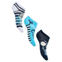 Ponožky Ledové Království 3 kusy , Velikost ponožky - 23-26 , Barva - Modrá