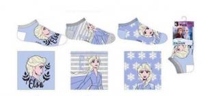 PONOŽKY Ľadové Kráľovstvo 3ks , Barva - Fialová