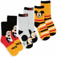 PONOŽKY MICKEY 3ks , Velikost ponožky - 23-26 , Barva - Barevná