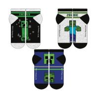 Ponožky Minecraft 3 ks , Velikost ponožky - 31-34 , Barva - Barevná