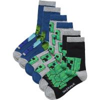 Ponožky Minecraft 3 ks , Velikost ponožky - 23-26 , Barva - Barevná