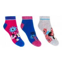 Ponožky Minnie 3 ks , Velikost ponožky - 23-26 , Barva - Barevná