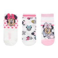 Ponožky Minnie 3 ks , Velikost ponožky - 0-6 měsíců , Barva - Ružová