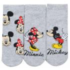 Ponožky Minnie a Mickey 3ks , Velikost ponožky - 39-42 , Barva - Šedá