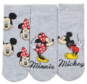 Ponožky Minnie a Mickey 3ks , Barva - Šedá