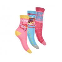 Ponožky Soy Luna 3 ks , Velikost ponožky - 23-26 , Barva - Modro-růžová