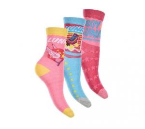Ponožky Soy Luna 3 ks , Velikost ponožky - 23-26 , Barva - Modro-růžová
