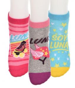Ponožky Soy Luna 3 ks , Velikost ponožky - 23-26 , Barva - Barevná
