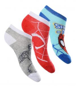 PONOŽKY SPIDERMAN 3 ks , Velikost ponožky - 23-26 , Barva - Barevná