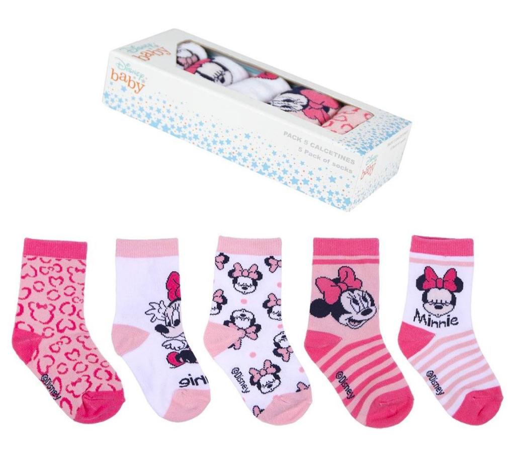 SADA 5 KS PONOŽKY MINNIE BABY