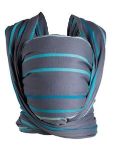 Šátek na nosenie detí Be Close v Eko krabici , Barva - Šedo-modrá