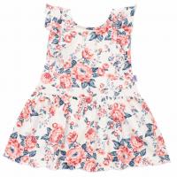 Šatičky New Baby Roses , Velikost - 62 , Barva - Modro-růžová