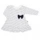 Šatičky s čelenkou New Baby Teresa , Barva - Bielo-čierna-1