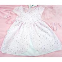 Šaty Betuška , Velikost - 80 , Barva - Bílo-růžová