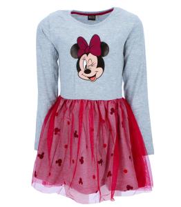 Šaty Minnie , Velikost - 92 , Barva - Šedo-růžová