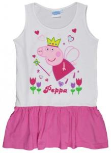Šaty Peppa Pig , Barva - Bílo-růžová