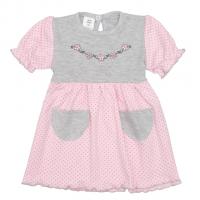 Šaty Summer dress , Velikost - 62 , Barva - Šedo-růžová