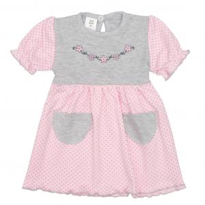 Šaty Summer dress , Barva - Šedo-růžová